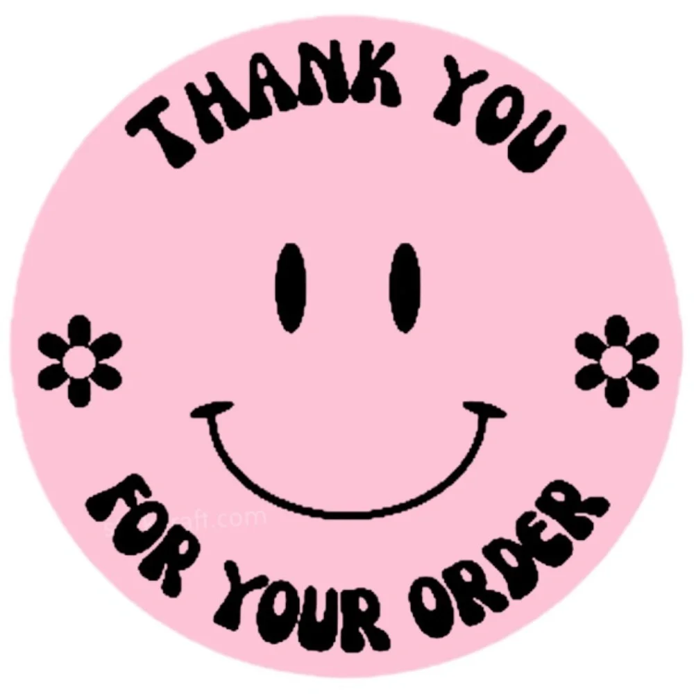 100 Thank You Stickers for your order 2in round Shipping Supplies NWT poshmark